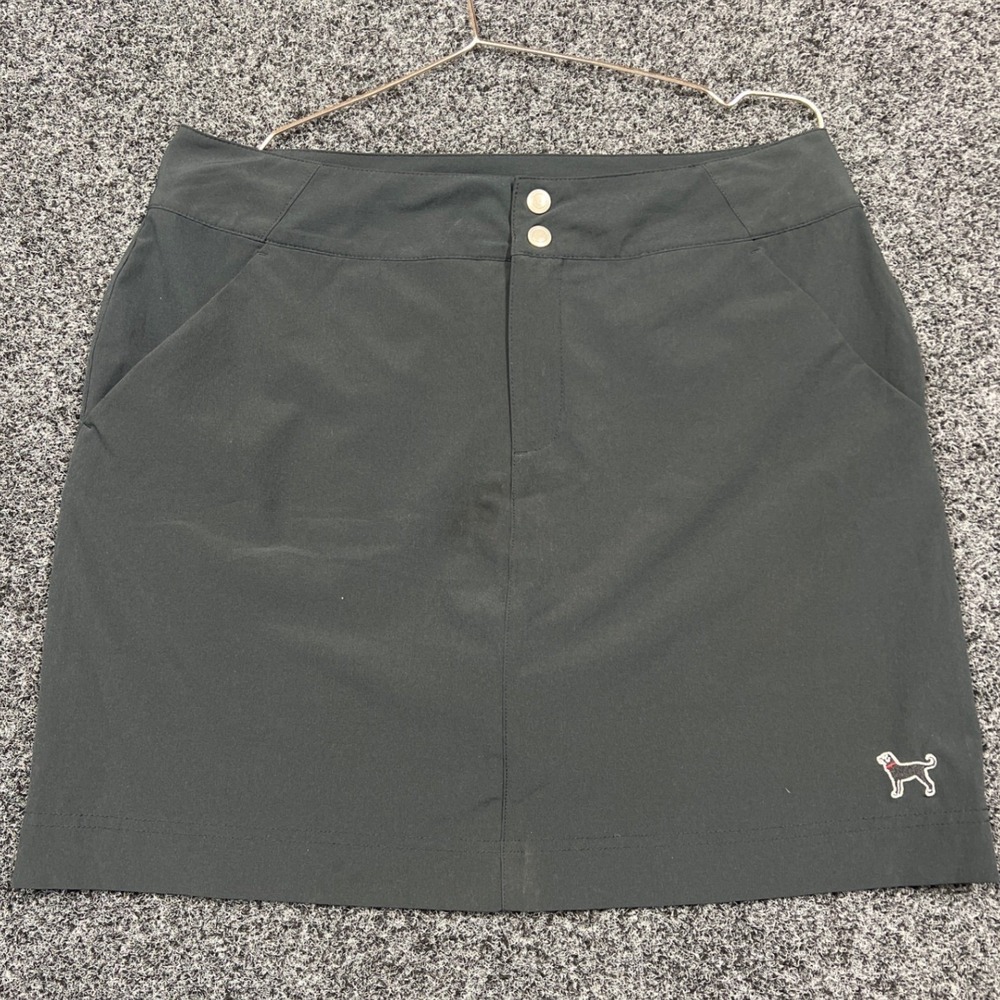 Kate Lord Skort Women Large Gray Golf Tennis Dog Logo Active Skirt Athleisure